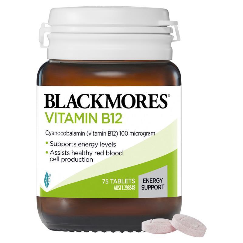 Blackmores Vitamin B12 Energy Support Australia Supplement Warehouse